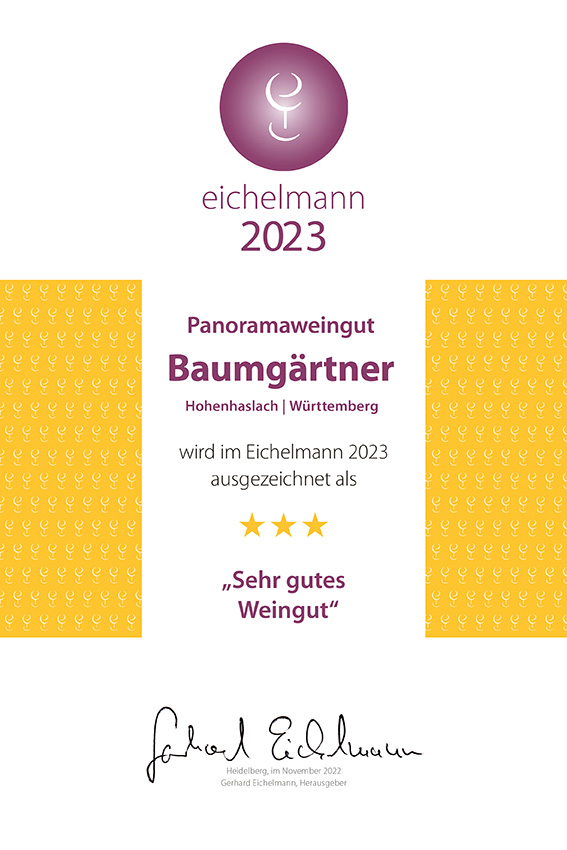 Auszeichnung Eichelmann2023