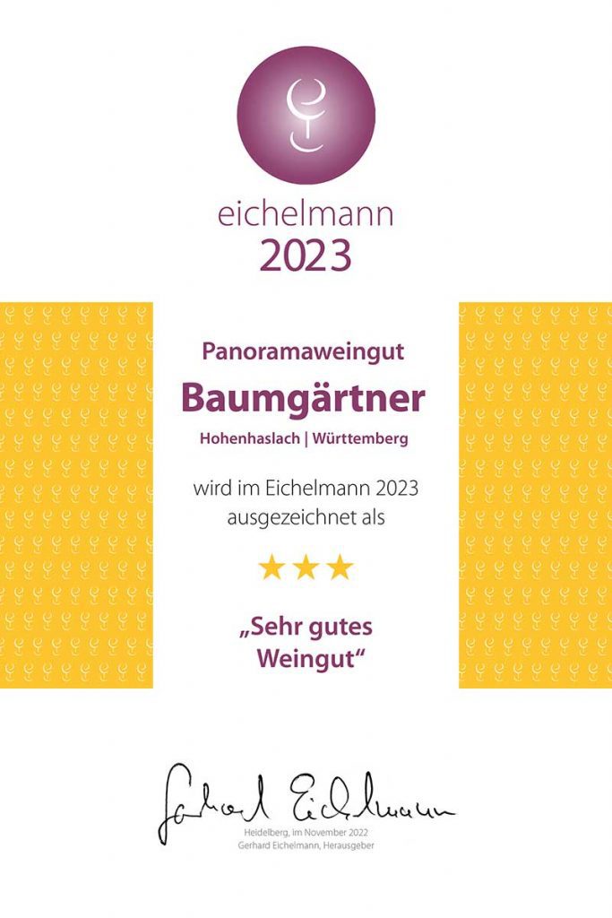 Eichelmann2023 Baumgärtner Urkunde
